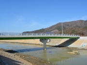 군내천 수해복구사업중 ...